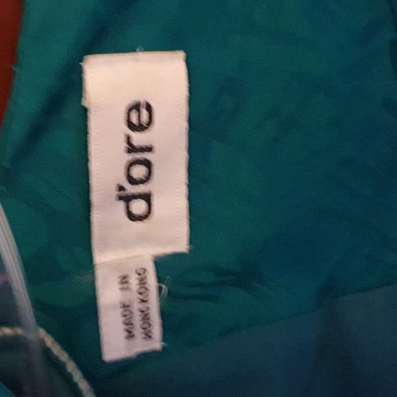 Vtg 80s Sequin Waist Flower Silk Dress - Picture 4 of 9